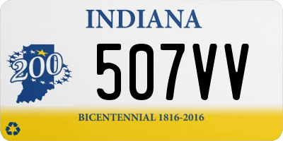 IN license plate 507VV