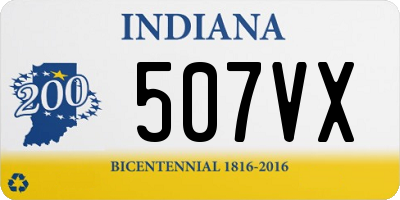 IN license plate 507VX