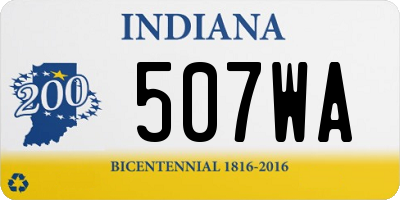 IN license plate 507WA