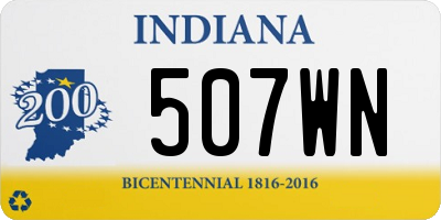 IN license plate 507WN