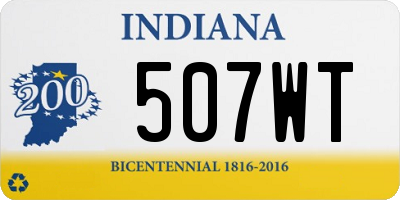 IN license plate 507WT