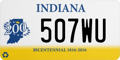 IN license plate 507WU