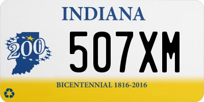 IN license plate 507XM