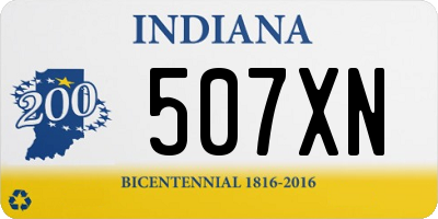 IN license plate 507XN