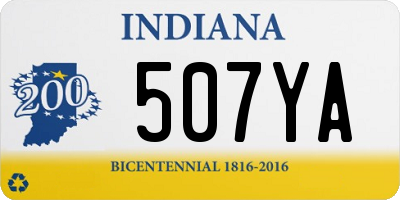 IN license plate 507YA