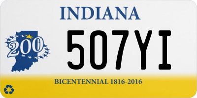 IN license plate 507YI