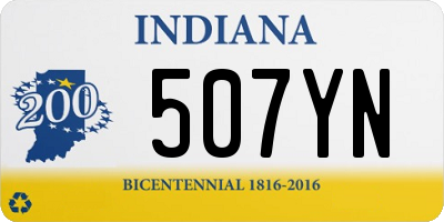 IN license plate 507YN