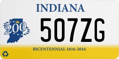 IN license plate 507ZG