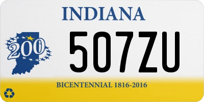 IN license plate 507ZU