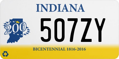 IN license plate 507ZY