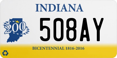 IN license plate 508AY