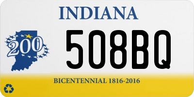 IN license plate 508BQ