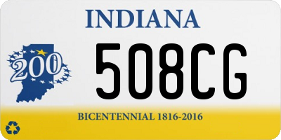 IN license plate 508CG