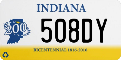 IN license plate 508DY