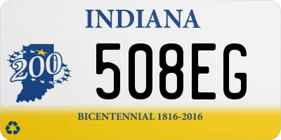 IN license plate 508EG