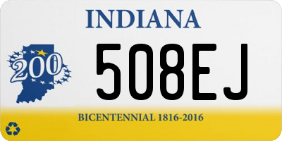 IN license plate 508EJ