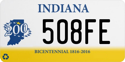 IN license plate 508FE