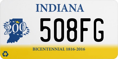 IN license plate 508FG