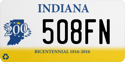 IN license plate 508FN