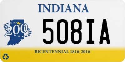 IN license plate 508IA