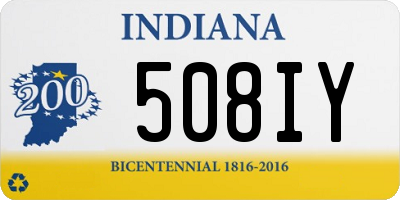 IN license plate 508IY