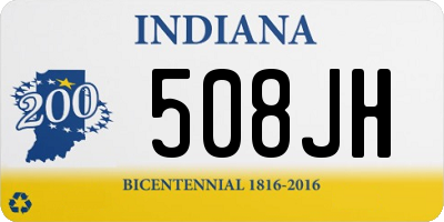 IN license plate 508JH