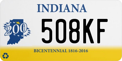 IN license plate 508KF