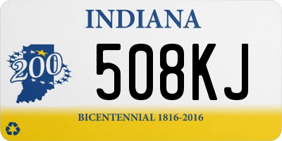 IN license plate 508KJ