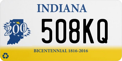 IN license plate 508KQ