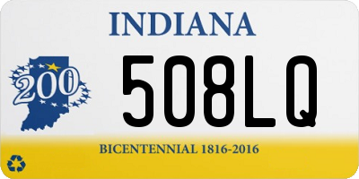 IN license plate 508LQ