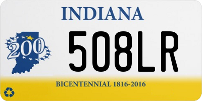 IN license plate 508LR