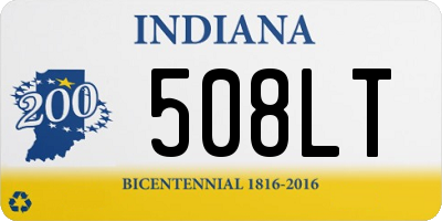 IN license plate 508LT