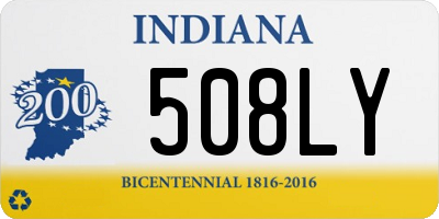 IN license plate 508LY