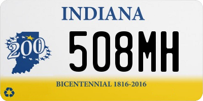 IN license plate 508MH