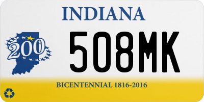 IN license plate 508MK