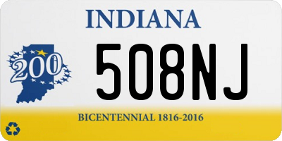 IN license plate 508NJ