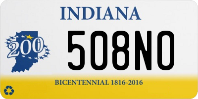 IN license plate 508NO