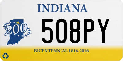 IN license plate 508PY