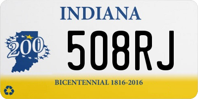 IN license plate 508RJ