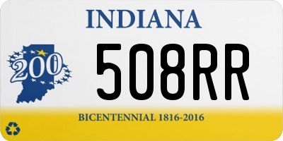 IN license plate 508RR