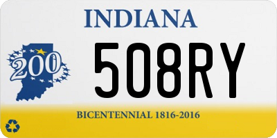 IN license plate 508RY