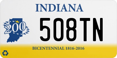 IN license plate 508TN