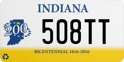 IN license plate 508TT