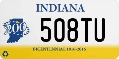 IN license plate 508TU