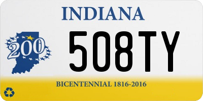 IN license plate 508TY