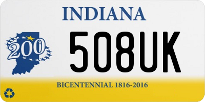 IN license plate 508UK