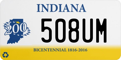 IN license plate 508UM