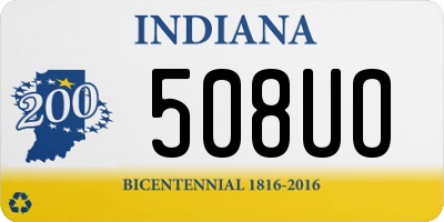 IN license plate 508UO