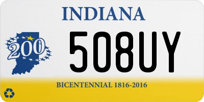 IN license plate 508UY