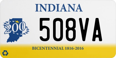 IN license plate 508VA